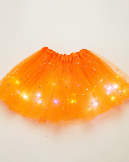 【18M-7Y】Girl LED Glowing Mesh Skirt