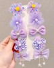 10-Piece Girls Sweet Flower And Bow Hairpin Set