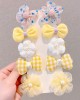 10-Piece Girls Sweet Flower And Bow Hairpin Set