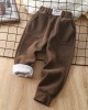 【12M-8Y】Kids Casual Pocket Design Solid Color Pants