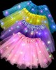 【18M-7Y】Girl LED Glowing Mesh Skirt