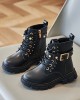 Girls Fashion Pearl Martin Boots PU Short Boots