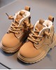 Boys Casual Martin Boots Thickened Fleece Short Boots