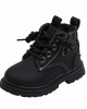 Boys Casual Martin Boots Thickened Fleece Short Boots