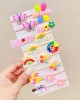 15-Piece Girls Cute Flowers And Cartoon Pattern Hair Accessories Set