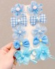 10-Piece Girls Sweet Flower And Bow Hairpin Set