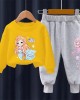 【18M-11Y】2-piece Girls Cute Mermaid Print Sweatshirt And Pants Set - 34287