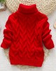 【12M-8Y】Toddler Kids Fashion Solid Color Long Sleeve Funnel Neck Sweater