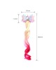 Girls Cute Unicorn Hair Clips Gradient Color Wig