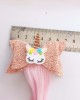 Girls Cute Unicorn Hair Clips Gradient Color Wig