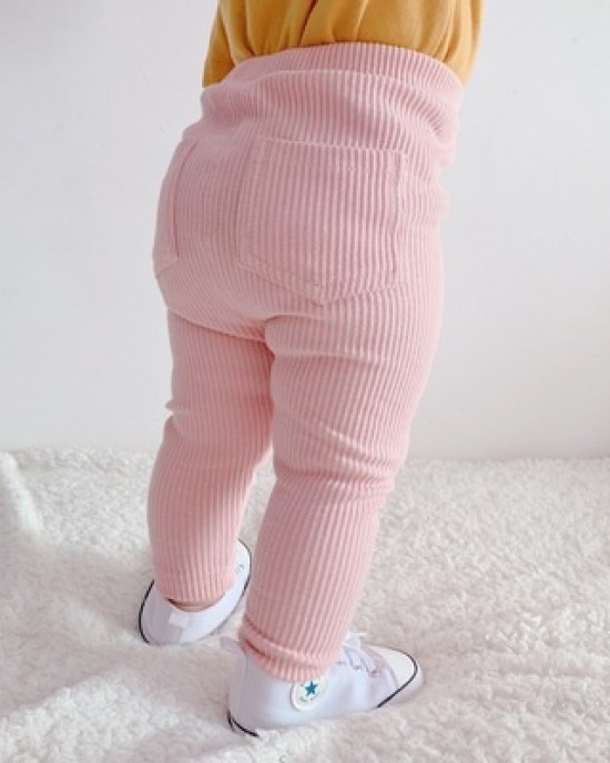 【12M-6Y】Girls Solid Color Comfortable Cotton Leggings