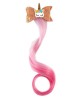 Girls Cute Unicorn Hair Clips Gradient Color Wig