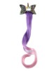 Girls Cute Unicorn Hair Clips Gradient Color Wig