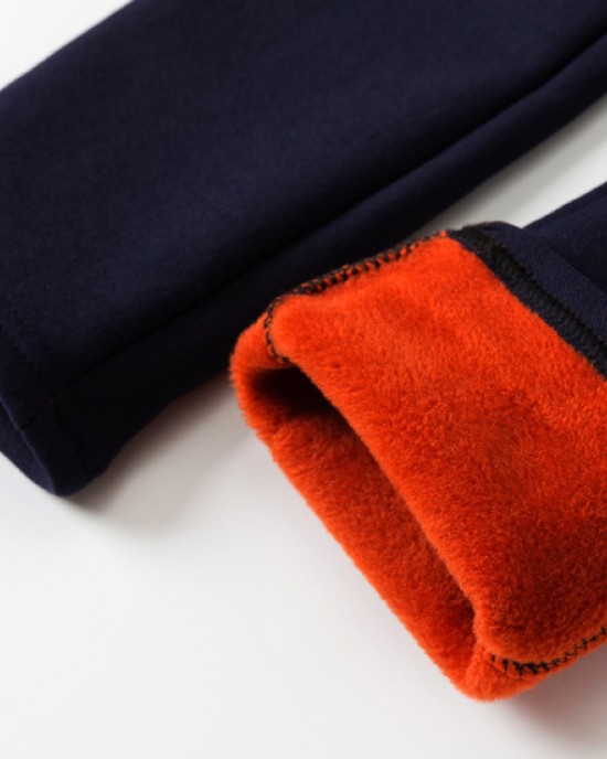 【2Y-11Y】Girls Casual Thickened Fleece Pants