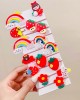 15-Piece Girls Cute Flowers And Cartoon Pattern Hair Accessories Set