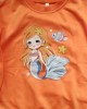 【18M-11Y】2-piece Girls Cute Mermaid Print Sweatshirt And Pants Set - 34287