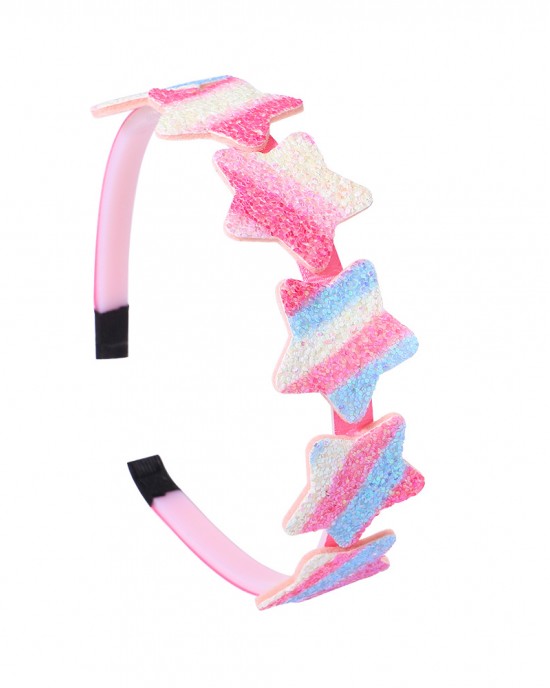 Girl Cute Love Heart Gradient Rainbow Headband