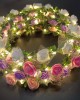 Girl Floral Colorful LED Light Up Wreath