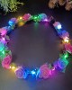 Girl Floral Colorful LED Light Up Wreath