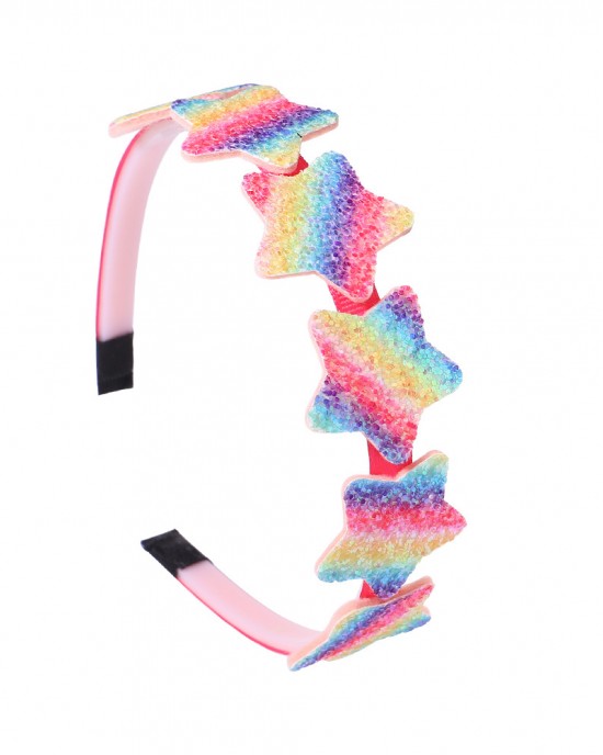 Girl Cute Love Heart Gradient Rainbow Headband