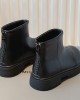 Girl Fashionable And Cool Black Short Martin Boots