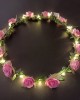 Girl Floral Colorful LED Light Up Wreath