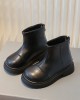 Girl Fashionable And Cool Black Short Martin Boots