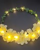 Girl Floral Colorful LED Light Up Wreath