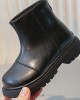 Girl Fashionable And Cool Black Short Martin Boots