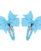 2-pieces Girls Multi-Color BowKnot Not Hurt Hair Bangs Barrette