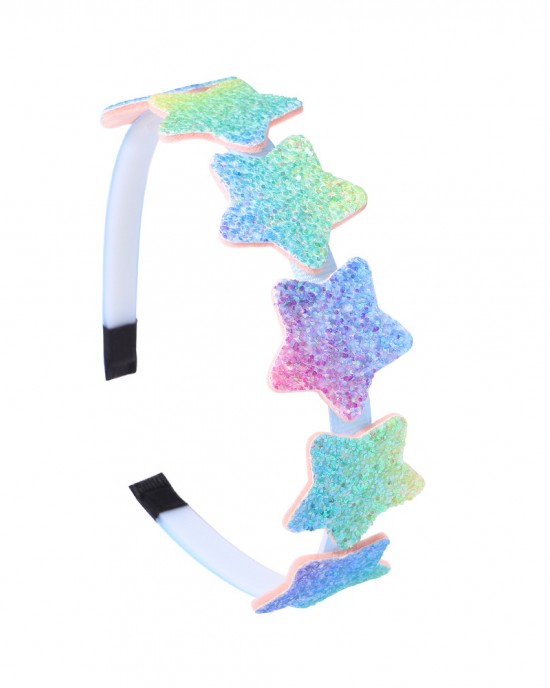 Girl Cute Love Heart Gradient Rainbow Headband