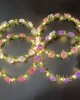 Girl Floral Colorful LED Light Up Wreath