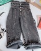 【2Y-13Y】Girls High Waist Jeans