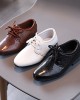 Boys Solid Color PU Leather Shoes