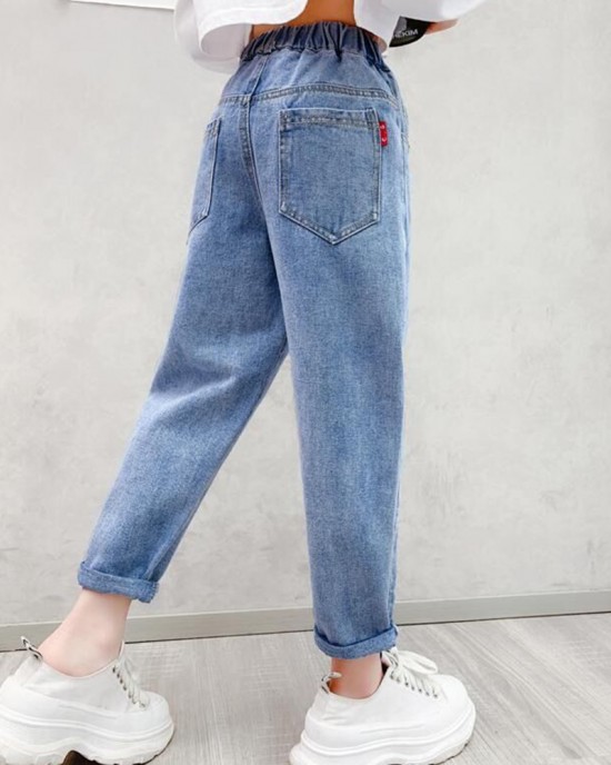 【2Y-11Y】Girl Fashion Blue Jeans - 3211