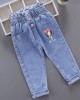 【18M-7Y】Girls Cartoon Print Jeans - 7137