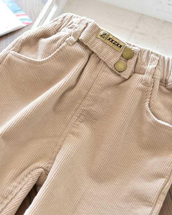 【18M-9Y】Girls Thick Corduroy Pants - 3216