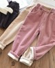 【18M-9Y】Girls Thick Corduroy Pants - 3216