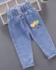 【18M-7Y】Girls Cartoon Print Jeans - 7137