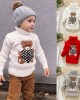 【18M-8Y】Kids Bear Pattern High Neckline Sweater - 3107